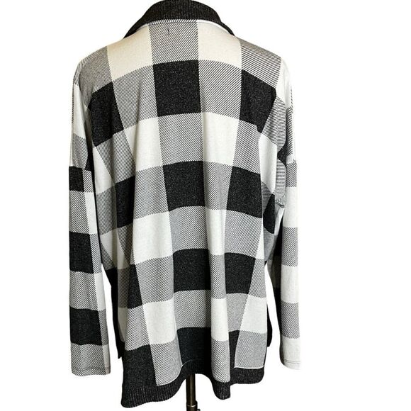Maurices Black and White Check Pullover Lightweight Sweater Size M - Picture 6 of 10